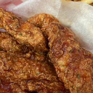 Sweet &amp; Spicy Glazed Chicken Tenders