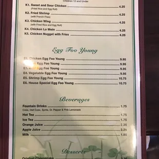 Menu VI