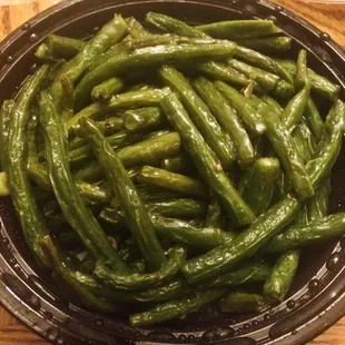 Sautéed String Beans. Not really cooked in any sauce but still good.