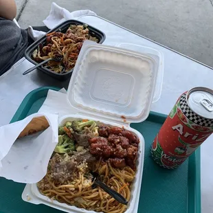 5. Orange Chicken 1. Broccoli Beef 4. Beef Chow Mein