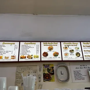 Updated menu 10/2024