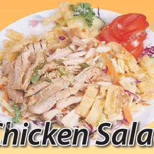 Big portion of Chinese chicken salad