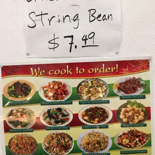 They cook to the order now