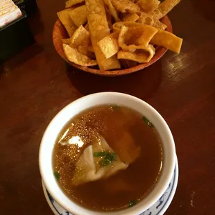 Delicious wonton soup!