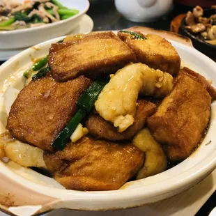 Fish Fillet and Tofu Claypot