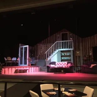 Stage before opening.