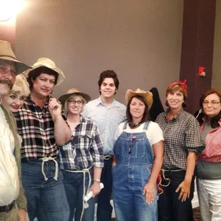 Audience members dressing in costume.