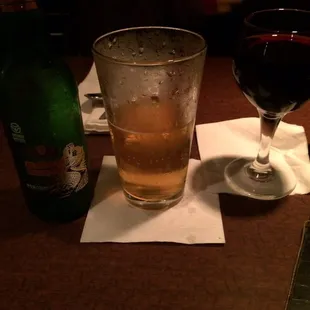 Chinese beer and 14 hands cab wine!