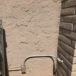 Outside electrical going into the fireplace for gas insert