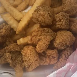 chicken nuggies and fries