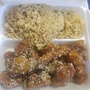 Reminder to self: all day special comes with shrimp fried rice and an egg roll (no broccoli)