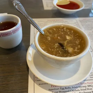 Complementary Hot &amp; Sour Soup