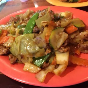 Double Cooked Pork-with lots of vegetables