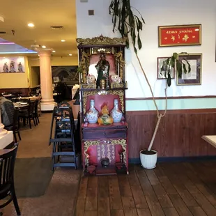 Near front counter area.