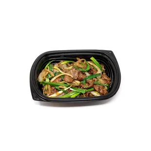 Mongolian Beef (S) (GF) 

Beef slices stir-fried with onions in a peppery Mongolian sauce.