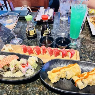 sashimi, sushi, food, sushi and sashimi