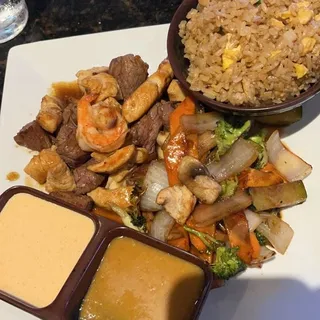Filet Mignon and Chicken Hibachi Dinner Combo