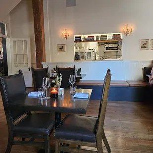 The main dining room w/open kitchen