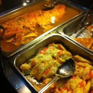 Salmon, Krab, scallops!!