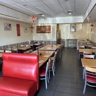 the interior of a restaurant