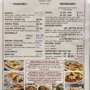 Current Menu