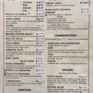 Current Menu