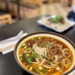 12a. Lamb Noodle Soup (spicy)