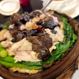 a close up of a plate of food