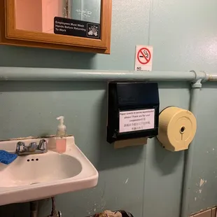Restroom - no changing table - typical for restaurant in Chinatown