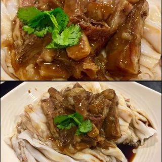 Beef Flank with Steamed Rice Noodle