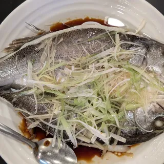 Steamed Whole Striped Bass
