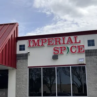 the front of the building