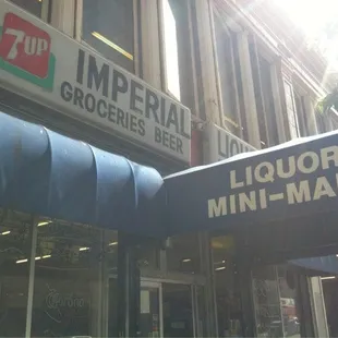 the front of the building