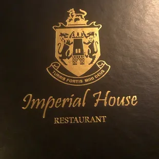 Embossed menu