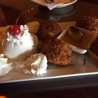 Fried Banana with Coconut Ice Cream