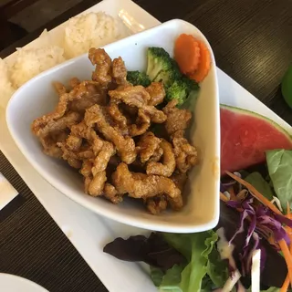 S11. Orange Chicken Lunch