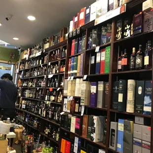 Large selection of wines and liquors