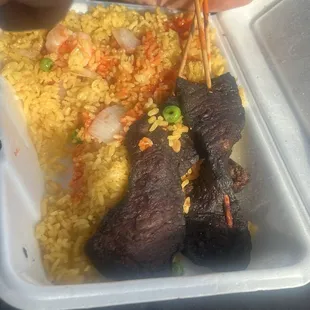 Beef skewers