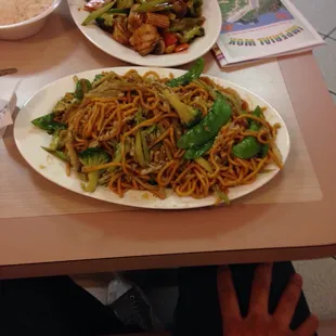 Hunan Shrimp and Vegetable Lo Mein