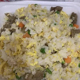 Beef fried rice