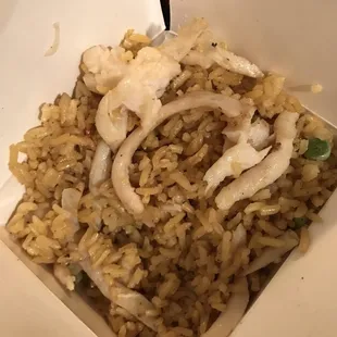 This was horrible Chicken Fried Rice! The vegetables were not fresh and the meat was very different!!!