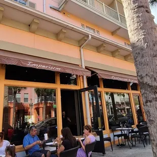 outside of a restaurant