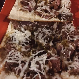 Steak and Mushroom Flatbread