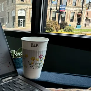 Black coffee in a comfy chair is just what a long conference needed.