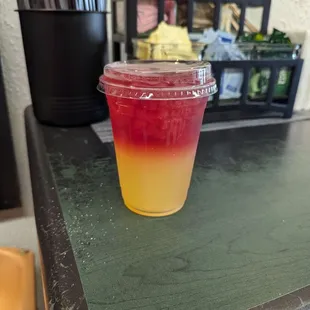 Orange passion fruit lemonade.