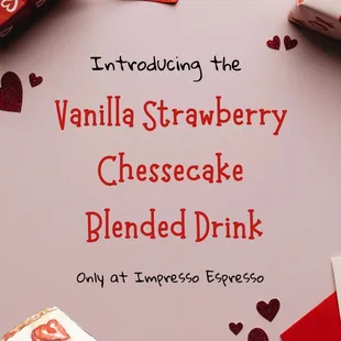 New 2023 Blended Valentine&apos;s Day drink