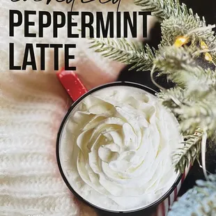 Peppermint latte