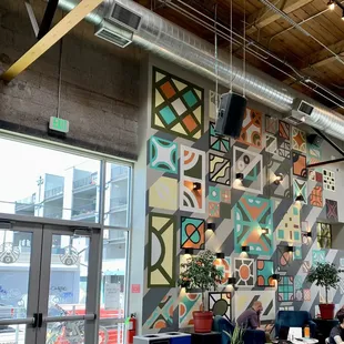 the interior of a coffee shop