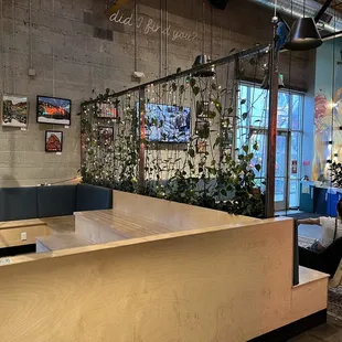 the interior of a coffee shop