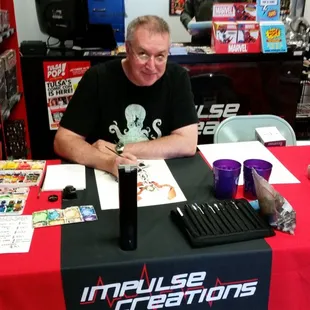 Barry Kitson signing at Impulse Creations.